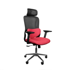 Sitora Ergonomic Chair with 4D Armrest - Red