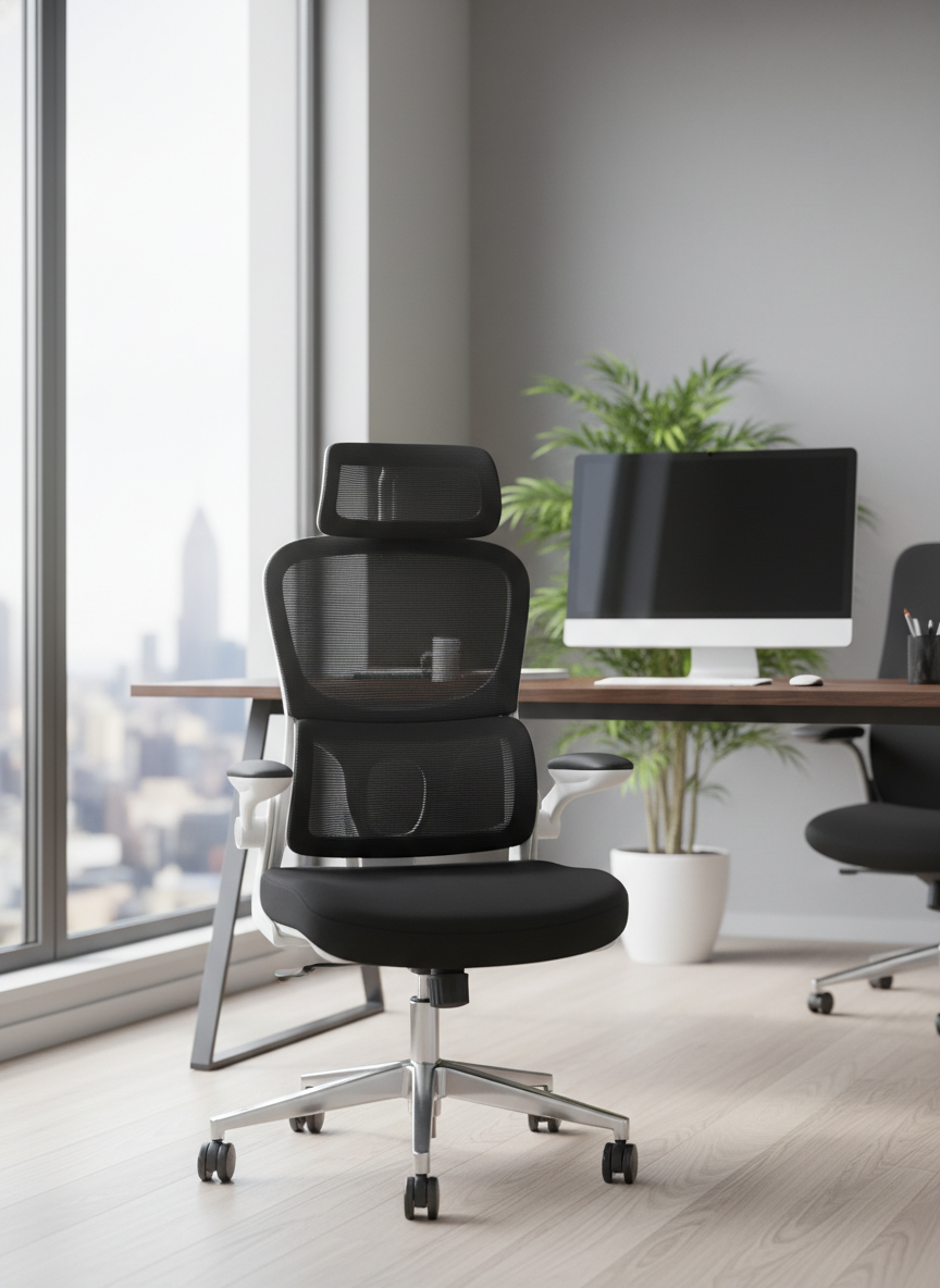 Sitora Ergonomic Chair With Foldabel 2 Way Armrest