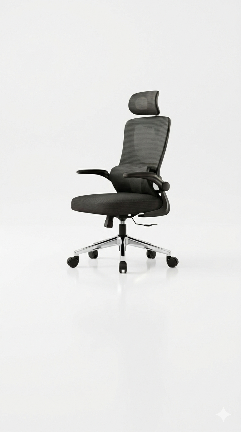 Sitora Ergonomic Chair With Foldabel 2 Way Armrest - Image 3