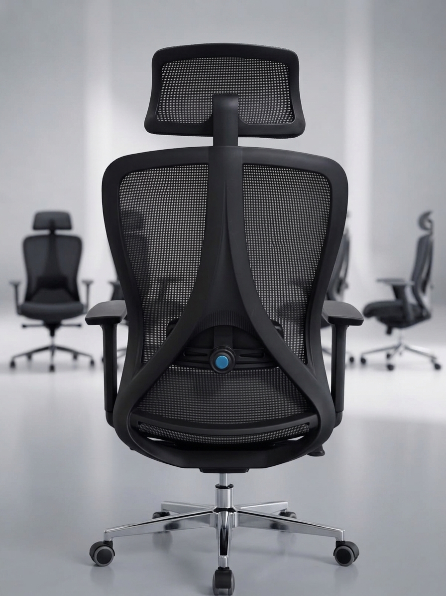 Ergonomic Premium Chair with Adjustable Lumbar Support and Headrest | Sitora